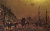 John Atkinson Grimshaw Canvas Paintings - Glasgow Docks